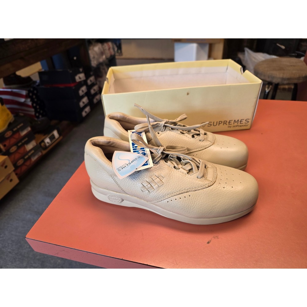 Softspots Supremes Marathon Walking Shoes Sport White Leather Womens 9.5 M
